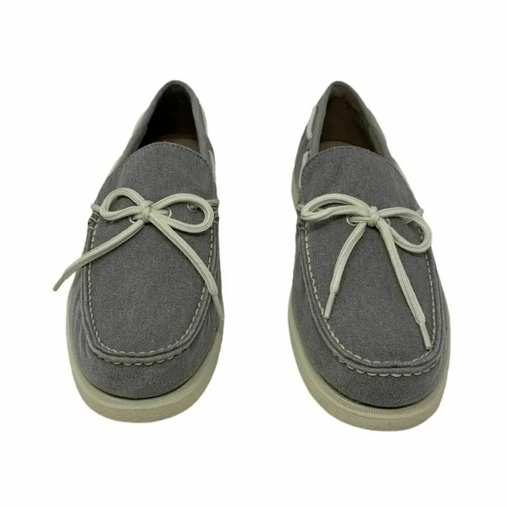Eastland Yarmouth Gray Canvas Men's Boat Shoes 10.5 D